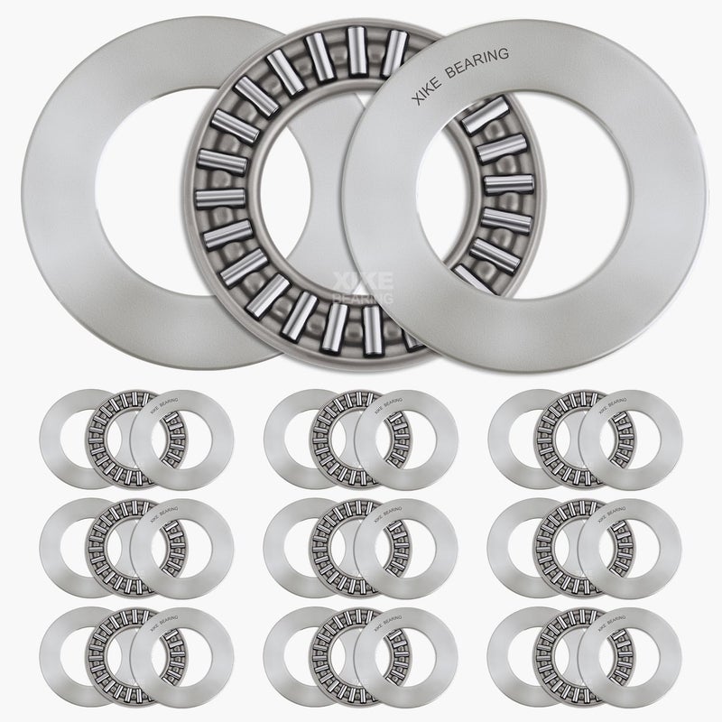 XIKE TC1625 Thrust Needle Roller Bearings with Washers 1"" Bore 1-9/16"" OD 5/64"" Width 10pcs - Image 1
